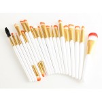 Pensule de Make-up 20 bucati Albe Profesionale